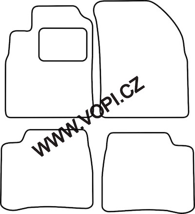 Přesné gumové koberce béžové / šedé Hyundai Sonata 2001 - 2005